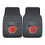 Set of 2 Black and Red NHL Calgary Flames Front Car Mats 17" x 27" - IMAGE 1