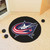 Black and Red NHL Columbus Blue Jackets Puck Mat Round Area Rug 27" - IMAGE 2