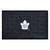 19.5" x 31.25" White and Black Rectangular NHL Toronto Maple Leafs 3-D Team Medallion Doormat - IMAGE 1