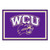 4.9' x 7.3' Purple NCAA Western Carolina University Catamounts Ultra Plush Rectangular Area Rug - IMAGE 1