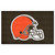 59.5" x 94.5" Brown and Red NFL Cleveland Browns Ulti Mat Rectangular Outdoor Area Rug - IMAGE 2