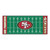2.5' x 6' Green and Red NFL San Francisco 49ers Football Field Area Rug Runner - IMAGE 1
