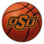 27" Orange and Black NCAA Oklahoma State University Cowboys Basketball Mat - IMAGE 1