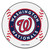 MLB Washington Nationals Baseball Shaped Mat Round Area Rug - IMAGE 1