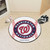 MLB Washington Nationals Baseball Shaped Mat Round Area Rug - IMAGE 2