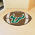 NCAA University of South Florida Bulls Football Shaped Mat Area Rug - IMAGE 2