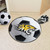 27" Black and White NCAA Towson University Tigers Soccer Ball Mat - IMAGE 2