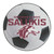NCAA Southern Illinois University Salukis Soccer Ball Mat Round Area Rug - IMAGE 1