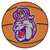27" Orange and Purple NCAA James Madison University Dukes Basketball Mat Area Rug - IMAGE 1