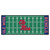 2.5' x 6' Green and Blue NCAA University of Mississippi Rebels Football Field Area Rug Runner - IMAGE 1