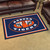 3.6' x 5.9' Blue and Orange NCAA Auburn University Tigers Rectangular Plush Area Rug - IMAGE 2