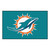 59.5" x 94.5" Blue and White NFL Miami Dolphins Ulti-Mat Rectangular Area Rug - IMAGE 1