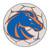 27" Blue and Orange NCAA Boise State University Broncos Soccer Ball Round Mat - IMAGE 1