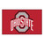 59.5" x 94.5" Red and White NCAA Ohio State University Buckeyes Rectangular Area Rug - IMAGE 1