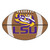 20.5" x 32.5" Brown and White NCAA Louisiana State University Tigers Football Mat - IMAGE 1