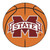 NCAA Mississippi State University Bulldogs Basketball Shaped Mat Area Rug - IMAGE 1