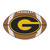 20.5" x 32.5" Yellow and Brown NCAA Grambling State University Tigers Football Shape Mat - IMAGE 1