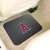 14" x 17" Black and Pink MLB Los Angeles Angels Heavy Duty Rear Car Seat Utility Mat - IMAGE 2