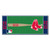 30" x 72" Red and Navy Blue MLB Boston Red Sox Non-Skid Baseball Mat Area Rug Runner - IMAGE 1
