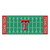 2.5' x 6' Green and Red NCAA Texas Tech University Raiders Football Field Area Rug Runner - IMAGE 1