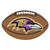 20.5" x 32.5" Brown and Purple NFL Baltimore Ravens Football Oval Door Mat - IMAGE 1