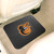 14" x 17" Black and Orange MLB Baltimore Orioles Heavy Duty Rear Car Seat Utility Mat - IMAGE 2