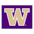 33.75" x 42.5" Purple and White NCAA University of Washington Huskies All Star Mat Area Rug - IMAGE 1