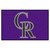 19" x 30" Purple and Gray MLB Colorado Rockies Rectangular Starter Mat - IMAGE 1