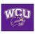 59.5" x 71" Purple and White NCAA Western Carolina University Catamounts Tailgater Mat Area Rug - IMAGE 1