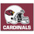 59.5" x 71" Red and White NFL Arizona Cardinals Tailgater Mat Rectangular Outdoor Area Rug - IMAGE 1