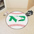 27" White and Red NCAA University of North Dakota Fighting Hawks Baseball Mat Round Area Rug - IMAGE 2