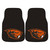 Set of 2 Black and Orange NCAA Oregon State University Beavers Front Carpet Car Mats 17" x 27" - IMAGE 1