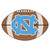 20.5" x 32.5" Blue NCAA University of North Carolina Chapel Hill Tar Heels Football Shaped Door Mat - IMAGE 1