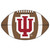20.5" x 32.5" Brown and Red Contemporary NCAA Hoosiers Football Area Rug - IMAGE 1