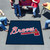 59.5" x 71" Blue and Red MLB Atlanta Braves Rectangular Tailgater Mat Outdoor Area Rug - IMAGE 2