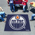 4.9' x 5.9' Blue and White NHL Edmonton Oilers Rectangular Mat Area Rug - IMAGE 2