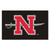 59.5" x 94.5" Black and White NCAA Nicholls State University Colonels Ulti-Mat Rectangular Area Rug - IMAGE 1