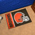 19" x 30" Brown and White NFL Cleveland Browns Starter Rectangular Mat - IMAGE 2