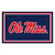 3.6' x 5.9' Blue and Red NCAA University of Mississippi Rebels Rectangular Area Rug - IMAGE 1
