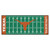 2.5' x 6' Green and Orange NCAA University of Texas Longhorns Football Field Area Rug Runner - IMAGE 1
