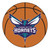27" Orange and White NBA Charlotte Hornets Basketball Round Doormat - IMAGE 1