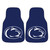 Set of 2 Blue and White NCAA Penn State Nittany Lions Front Carpet Car Mats 17" x 27" - IMAGE 1