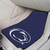 Set of 2 Blue and White NCAA Penn State Nittany Lions Front Carpet Car Mats 17" x 27" - IMAGE 2