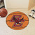 27" Orange and Black NCAA Boston College Eagles Basketball Shaped Mat Area Rug - IMAGE 2