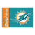 19" x 30" Blue and Orange NFL Miami Dolphins Starter Rectangular Door Mat - IMAGE 1
