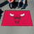 59.5" x 94.5" Red and White NBA Chicago Bulls Ulti-Mat Rectangular Outdoor Area Rug - IMAGE 2