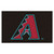 59.5" x 94.5" Black and Red MLB Arizona Diamondbacks Ulti-Mat Rectangular Area Rug - IMAGE 1