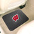 14" x 17" Black and Pink NCAA University of Wisconsin Badgers Heavy Duty Rear Car Seat Utility Mat - IMAGE 2