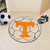 27" Orange and Black NCAA University of Tennessee Volunteers Soccer Ball Round Mat - IMAGE 2