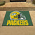 33.75" x 42.5" Yellow and Green NFL Green Bay Packers All Star Non-Skid Mat - IMAGE 2